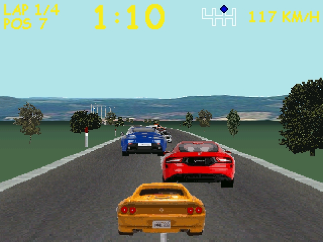 Racer atari screenshot